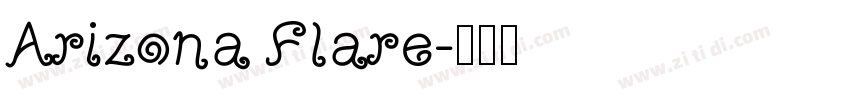 Arizona Flare字体转换